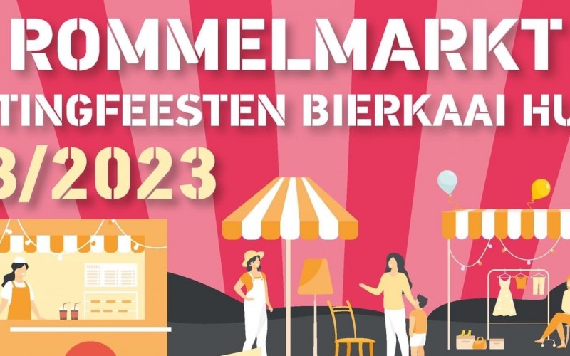 zaterdag 08:00 - 14:00h - Rommelmarkt aan de Bierkaai & Visbrug