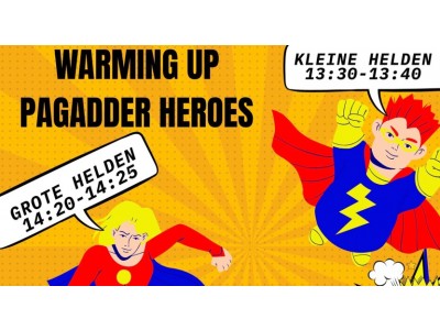 zaterdag 13.30 - 13.40h & 14.20 - 14.25h Warming up Pagadder Run by Dancework