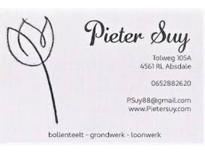 Naturasponsor Pieter Suy - bollenteelt en loonwerk