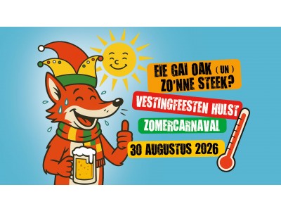 zondag 14.00h - Optocht Zomercarnaval thema: 'Eie gai oak (un) zonne steek'