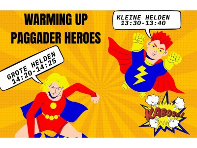 zaterdag 13.30 - 13.40h & 14.20 - 14.25h Warming up Pagadder Run by Dancework